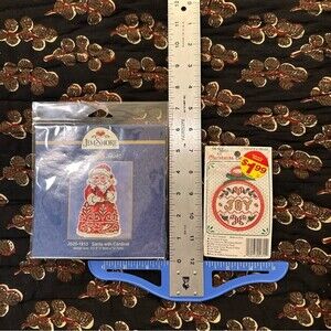 Holiday Craft Kits Mill Hill Jim Shore Santa Vintage New Berlin Cross Stitch